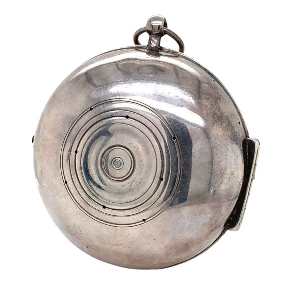 Very fine French silver verge oignon watch with alarm Circa 1690 Very fine French silver verge oignon watch with alarm Circa 1690