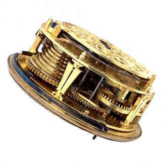 Very fine French silver verge oignon watch with alarm Circa 1690 Very fine French silver verge oignon watch with alarm Circa 1690