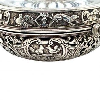 French silver quarter repeating verge pocket watch Circa 1750