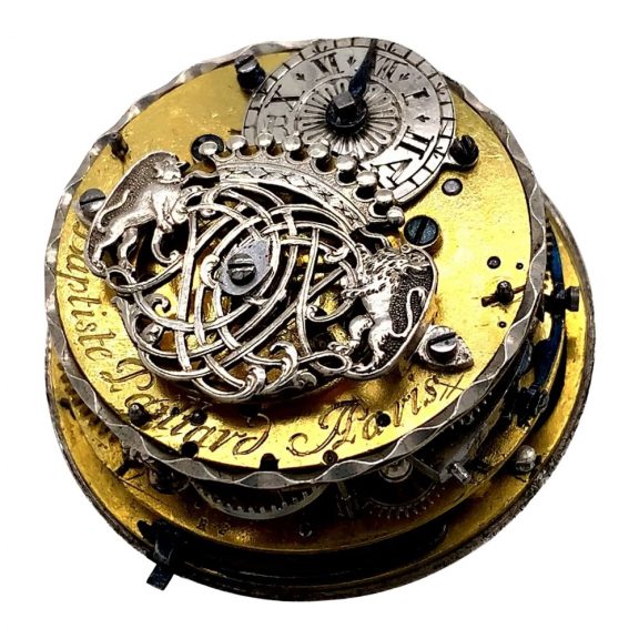 French silver quarter repeating verge pocket watch Circa 1750 French silver quarter repeating verge pocket watch Circa 1750