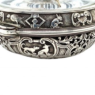 French silver quarter repeating verge pocket watch Circa 1750