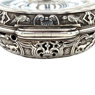 French silver quarter repeating verge pocket watch Circa 1750