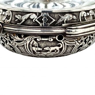 French silver quarter repeating verge pocket watch Circa 1750