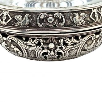 French silver quarter repeating verge pocket watch Circa 1750