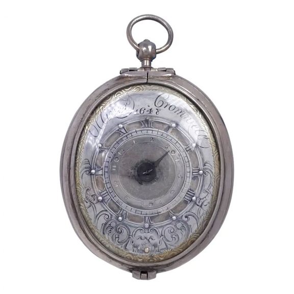 Historically important Dutch oval watch with alarm Circa 1640 Historically important Dutch oval watch with alarm Circa 1640
