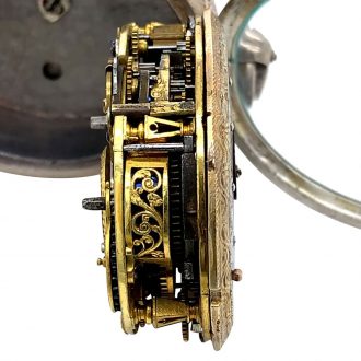 Historically important Dutch oval watch with alarm Circa 1640