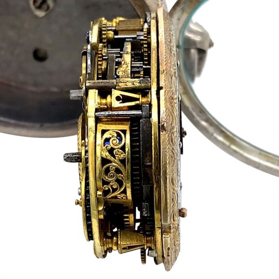 Historically important Dutch oval watch with alarm Circa 1640 Historically important Dutch oval watch with alarm Circa 1640
