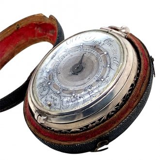 Historically important Dutch oval watch with alarm Circa 1640