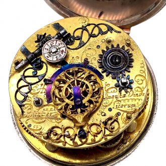 Important German silver verge watch with alarm Circa 1675