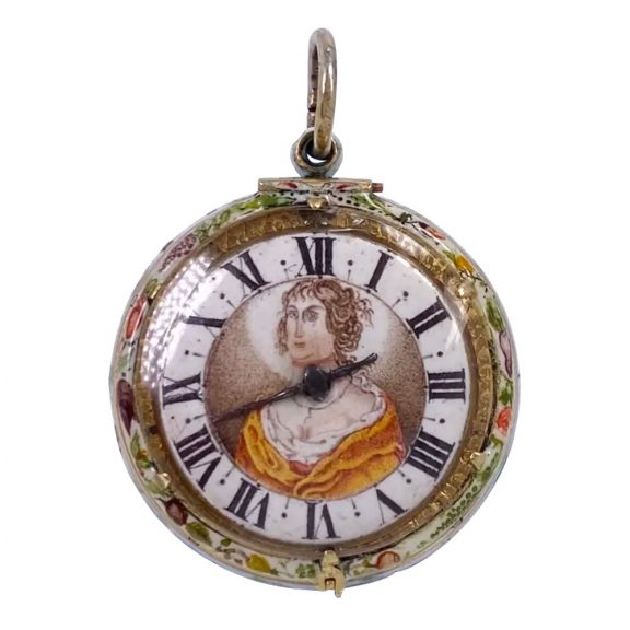 Important English gold and enamel verge watch Circa 1640 Important English gold and enamel verge watch Circa 1640