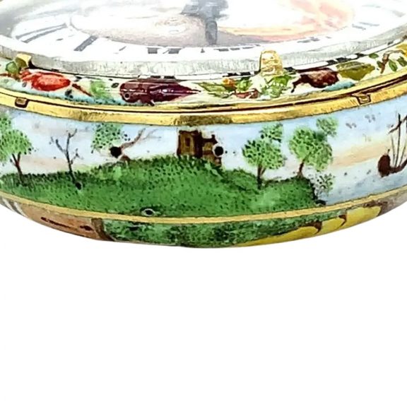 Important English gold and enamel verge watch Circa 1640 Important English gold and enamel verge watch Circa 1640