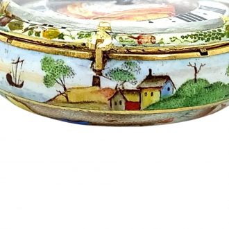 Important English gold and enamel verge watch Circa 1640