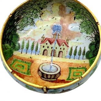 Important English gold and enamel verge watch Circa 1640
