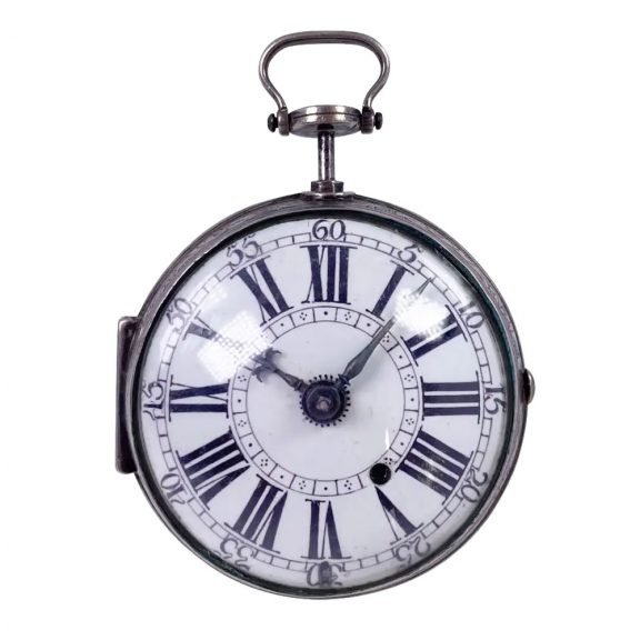 Rare Swiss silver quarter repeating verge oignon watch Circa 1710 Rare Swiss silver quarter repeating verge oignon watch Circa 1710