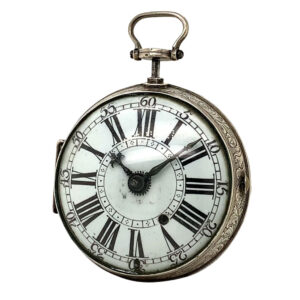 Rare Swiss silver quarter repeating verge oignon watch Circa 1710