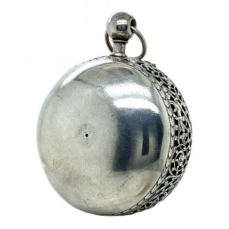 French silver Louis XIV oignon coach clock with alarm Circa 1700