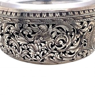 Swiss silver pair cased verge pocket watch with alarm Circa 1685