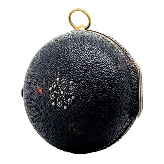 Swiss silver, gilt and shagreen verge with self strike Circa 1690
