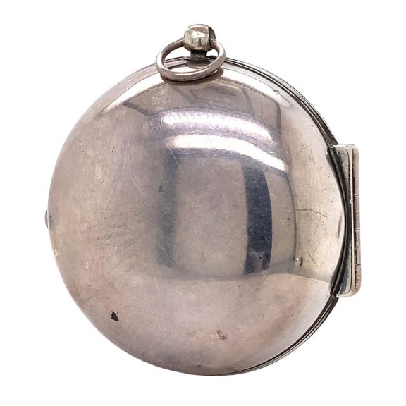 Rare English silver pair cased verge pocket watch Circa 1710 Rare English silver pair cased verge pocket watch Circa 1710