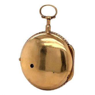 Swiss rose gold cylinder watch with automatic winding Circa 1785
