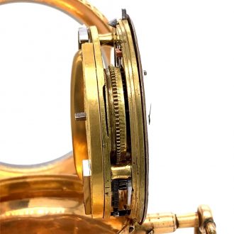 Swiss rose gold cylinder watch with automatic winding Circa 1785