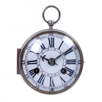 Small French silver self striking verge coach watch Circa 1720