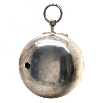 German silver pair cased verge with wandering hours Circa 1710