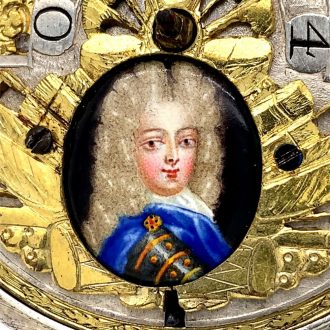 German silver pair cased verge with wandering hours Circa 1710