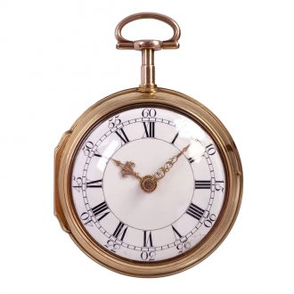 Historically interesting English 18K gold verge watch Circa 1775