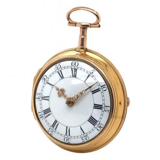 Historically interesting English 18K gold verge watch Circa 1775