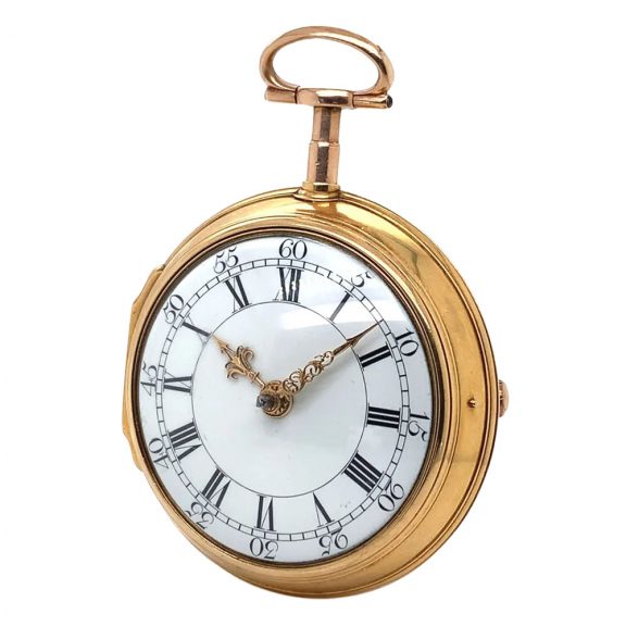 Historically interesting English 18K gold verge watch Circa 1775