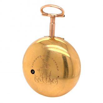 Historically interesting English 18K gold verge watch Circa 1775