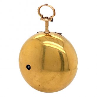Rare English 18K gold pair cased repoussé watch Circa 1762