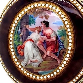 English gold and enamel verge for the Spanish market Circa 1810