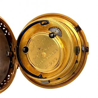 English gold and enamel verge for the Spanish market Circa 1810