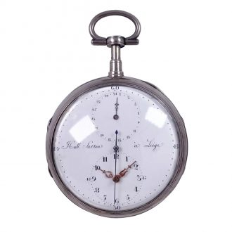 Belgian silver repeating à toc center seconds duplex Circa 1790