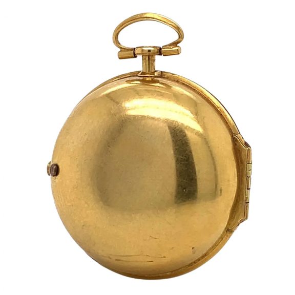 Extremely rare Japanese 18K gold pair cased verge Circa 1760 Extremely rare Japanese 18K gold pair cased verge Circa 1760