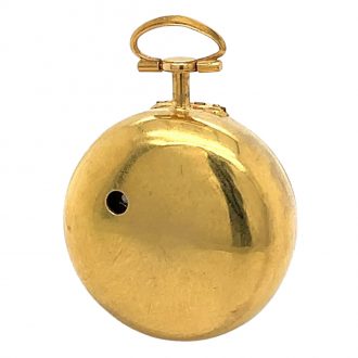 Extremely rare Japanese 18K gold pair cased verge Circa 1760