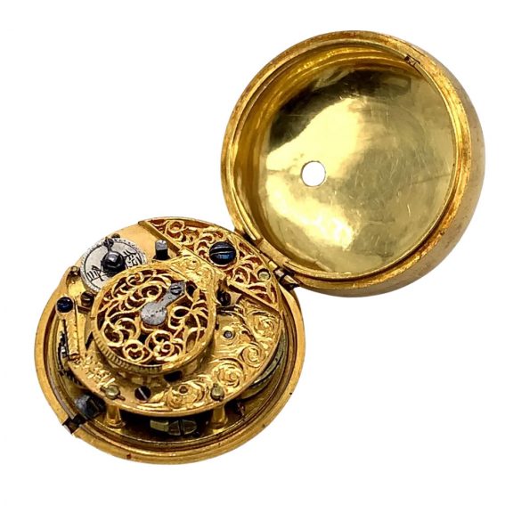 Extremely rare Japanese 18K gold pair cased verge Circa 1760 Extremely rare Japanese 18K gold pair cased verge Circa 1760