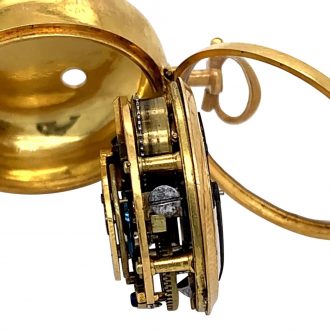 Extremely rare Japanese 18K gold pair cased verge Circa 1760
