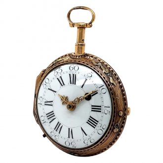 French 18K varicoloured gold quarter repeating verge Circa 1785