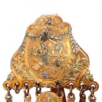 French 18K varicoloured gold quarter repeating verge Circa 1785