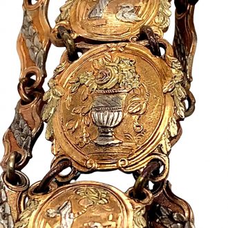 French 18K varicoloured gold quarter repeating verge Circa 1785