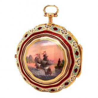 English gold and enamel verge for the Turkish market Circa 1813
