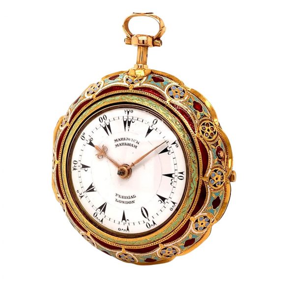 English gold and enamel verge for the Turkish market Circa 1813 English gold and enamel verge for the Turkish market Circa 1813