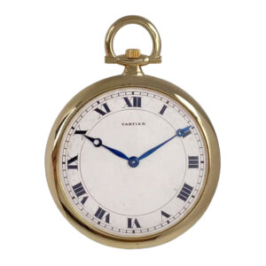 Ultra flat French/Swiss 18K gold open faced lever Circa 1940