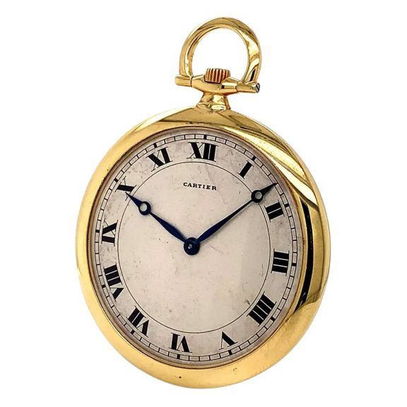 Ultra flat French/Swiss 18K gold open faced lever Circa 1940 Ultra flat French/Swiss 18K gold open faced lever Circa 1940