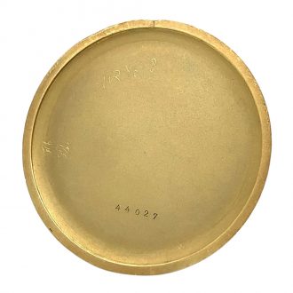 Flat Swiss 18K gold and enamel open faced lever Circa 1910