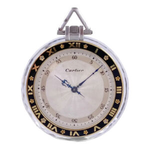 Ultra flat French/Swiss rock crystal lever pocket watch Circa 1925
