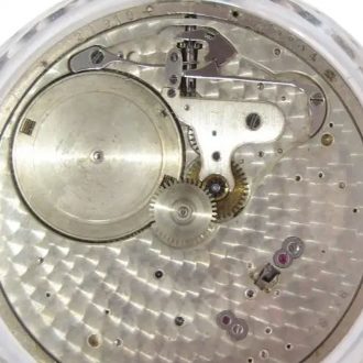 Ultra flat French/Swiss rock crystal lever pocket watch Circa 1925
